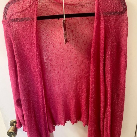 Pink Joe Brown Popcorn Shrug 24/26 - Picture 1 of 3